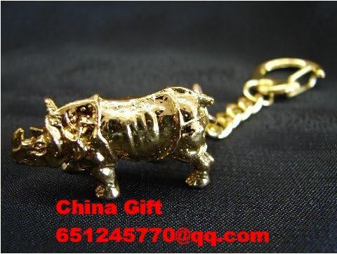 Fengshui Rhinoceros Keychain with Box