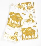 Working Class Studio The Savannah Toile Kitchen Collection Tea Towels, Set of 2, Mustard