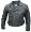 Men's PISTOL PETE Vented Motorcycle Jacket.Full Sleeve ZipOut Liner,Braid Trim, Brass hardware 40