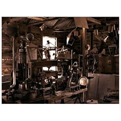 Kunstdruck "Alte Schmiede und Ger�mpel" - 50x70x4 cm - Extraklassiges Leinwandbild, Keilrahmenbild. Unerreichbare Qualit�t!