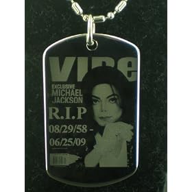 Michael Jackson RIP dog tag pendant necklace dog tag#4