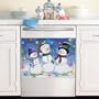 Glow In The Dark Snowman Dishwasher Cover Magnet by Collections Etc