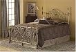 Georgian Bed Queen Size With Headboard, Footboard and Frame in Antique Brass Finish By Fashion Bed Group