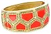 Rachel Leigh "Kruger" Coral Enamel Hinge Cuff Bracelet