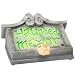 Haunted Manor Animated Gravestone Decoration