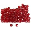 100 Red Fire Polished Faceted Round Beads Jewelry 4.5mm