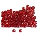 100 Red Fire Polished Faceted Round Beads Jewelry 4.5mm