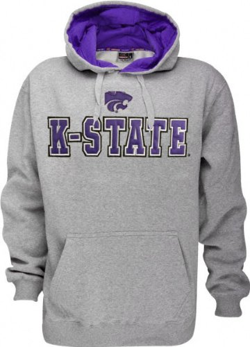 Buy Kansas State Wildcats Automatic Fleece Grey Hooded Sweatshirt