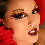 Blaze Glitter Eyes False Eyelashes Eye Paint Eye Art Sexy Exotic Eyes Applique