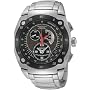 A Seiko Sportura Kinetic Mens Chrono Date SS Watch #SNL043P1