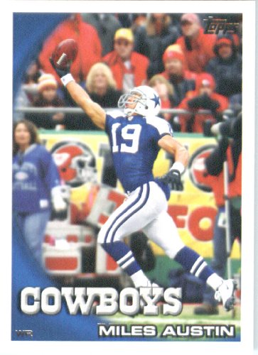 2010 Topps NFL Football Card # 435 Miles Austin - Dallas Cowboys - NFL Trading Card in a Protective ScrewDown Case!