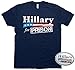 Vipergraphics Hillary for Prison T-Shirt & Sticker Men's Clinton Prison Tshirt