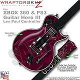 Abstract 01 Pink WraptorSkinz Skin fits XBOX 360 & PS3 Guitar Hero III Les Paul Controller (GUITAR N