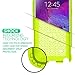 Caseology® Samsung Galaxy Note 4 Case, [Matte Armor] [Black/Lime Green] Duel Layer [ Shock Proof] Impact Resistant Cover