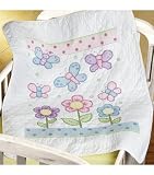 Butterfly Baby Quilt Stmpd X-Stitch -Open Stock