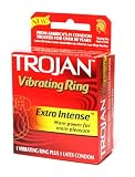 Trojan Extra Intense Stay Hard Cockring Vibrating Ring (Pack of 2)