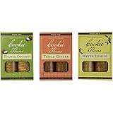 Trader Joe 3 Pack Cookie Thins - Meyer Lemon, Triple Ginger & Toasted Coconut