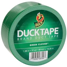 Duck Brand Colored Duck Tape, 1.88 Inches x 20 Yards, Green Clover (1304968)