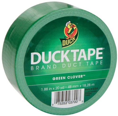 Duck Brand 1304968 1.88-Inch by 20-Yard Colored Duck Tape, Green Clover