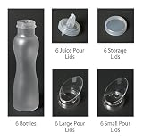 32 oz. Salad Dressing Bottle Set, Set includes 6 Bottles and 24 Lids