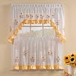 Sunnyside Sunflowers - 36'' tier (pr) SHEER Kitchen Curtain