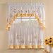 Sunnyside Sunflowers - 24'' tier (pr) SHEER Kitchen Curtain