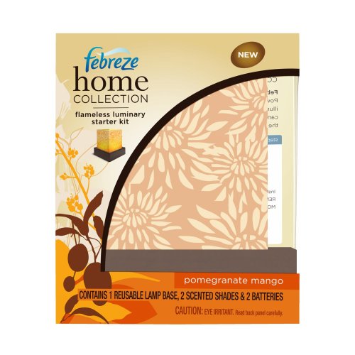 Febreze Home Collections Pomegranate Mango Flameless Luminary Starter Kit, 1 Kit Box
