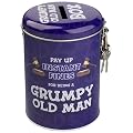 Boxer Gifts Grumpy Old Man Instant Fines Pay-Up Money Tins with Padlock
