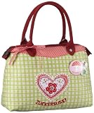 Adelheid - Werkstatt des wahren Glücks Zuckersüss Handtasche 110910073, Damen Henkeltasche, grün, (karo grün 492), 21x7,5x22