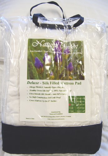 Deluxe 100% Natural Silk Cover Mattress Up to 15