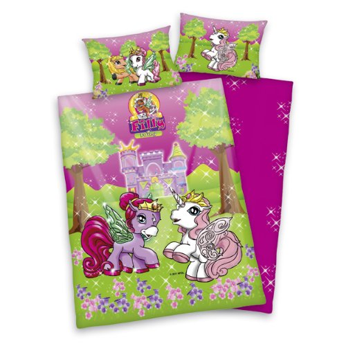 Herding 269322063 Filly Bettw&auml;sche, 40 x 60 cm + 100 x 135 cm, Biber / Flanell