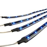 4* 30cm Car/Vehicle/Trunk Flexible Blue Light Strip LED Light