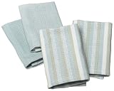  : DII Soft Blue Organic Dishcloth, Set of 4