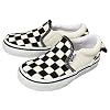 キッズ【VANS】バンズ SLIP ON(スリッポン) V98K2(WIDE) BLK/WHT/CHECK