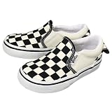 キッズ【VANS】バンズ SLIP ON(スリッポン) V98K2(WIDE) BLK/WHT/CHECK