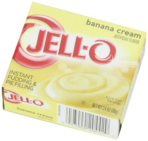Jell O Instant Pudding And Pie Filling Banana Cream 3 4 Ounce Boxes 
