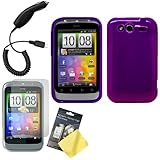 Cbus Wireless Royal Purple Flex-Gel Case / Skin / Cover, LCD Screen Protect ....