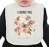 I Found You At Last Floral Pattern ネクタイを有する有機ビブ Medium