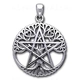 Dryad Design - Anh�nger: Lebensbaum m Pentagramm aus 925-Silbervon "Peter Stone �"