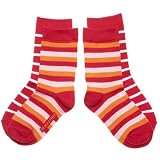 POLARN O. PYRET STRIPES GALORE SOCKS (CHILD) - 6-8 years/Poppy