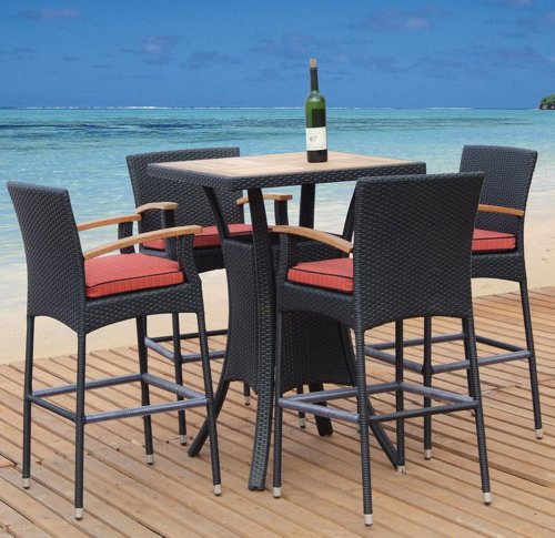 Modern Outdoor Dark Brown Bar Set product image