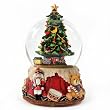 Christmas Tree with Nutcracker on Base - Water Globe
