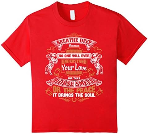 Horse Smell Tshirt - Horse Lovers - Horse Riding Apparel - Kids 4 - Red