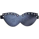 Bondage Boutique Advanced Studded Leather Blindfold Black