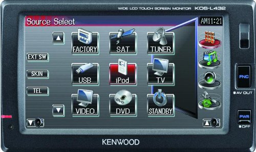 Kenwood KOS-L432 4.3 wide touchscreen monitor for CarPortal