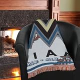 MLB Miami Marlins 48'' x 60'' Jacquard Woven Blanket Throw