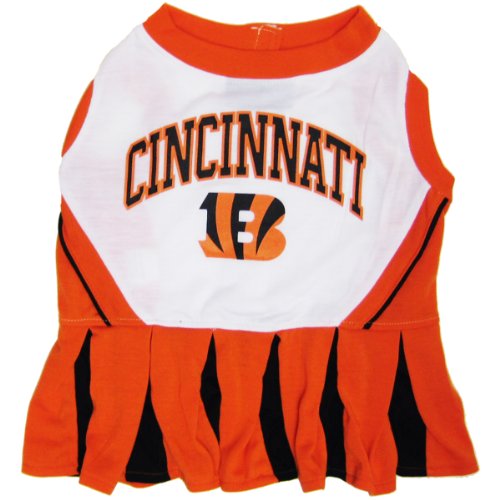 Pets First CIN-4007-MED NFL Chicago Bears Dog Cheerleader Dress, Medium