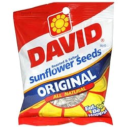 David Sunflower Seed, Original Flavor, 5.25-Ounce Bags (Pack of 12)
