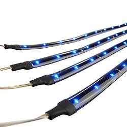4* 30cm Car/Vehicle/Trunk Flexible Blue Light Strip LED Light