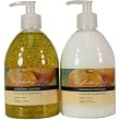 Mandarin and Bergamot Combo- Exfoliating Liquid Anti-Bacterial Soap and Rich Moisturizing Hand Lotion, Each 500 ml 17 fl oz Asquith & Somerset, England